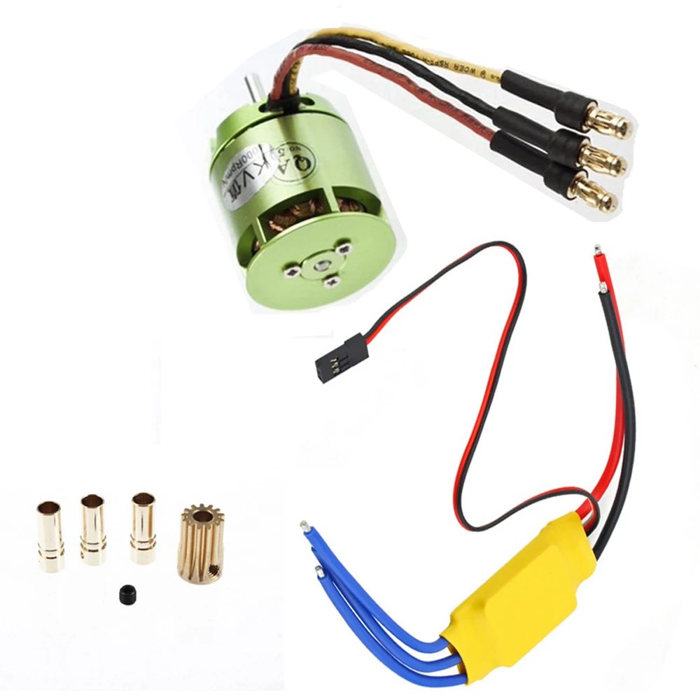 Бесщеточный двигатель 450 кв 1 комплект зеленый + XXD 30A ESC для всех моделей TREX T rex и ESCs