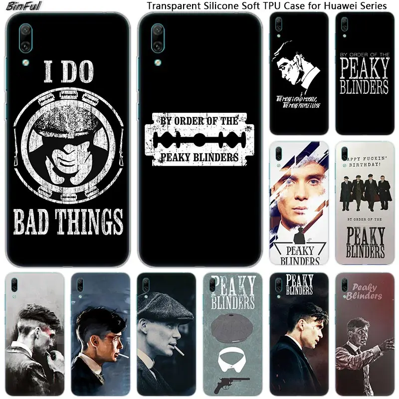 

Hot Peaky Blinders Soft Silicone Phone Case for Huawei Mate 10 20 Lite Pro Enjoy 9S Y9 Y7 Y6 Y5 2019 2018 Pro 2017 Fashion Cover