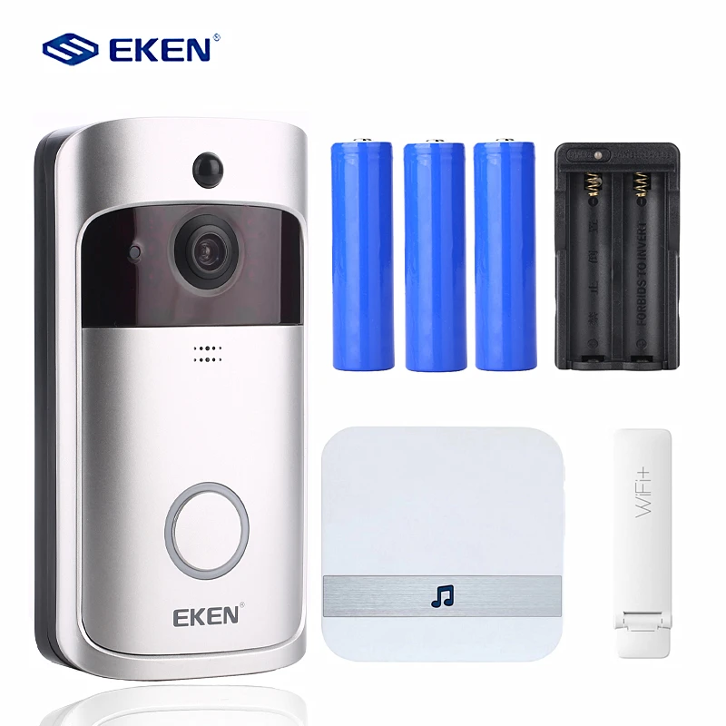 

EKEN V5 Smart WiFi Video Doorbell Camera Visual Intercom With Chime Night vision IP Door Bell Wireless Home Security Camera