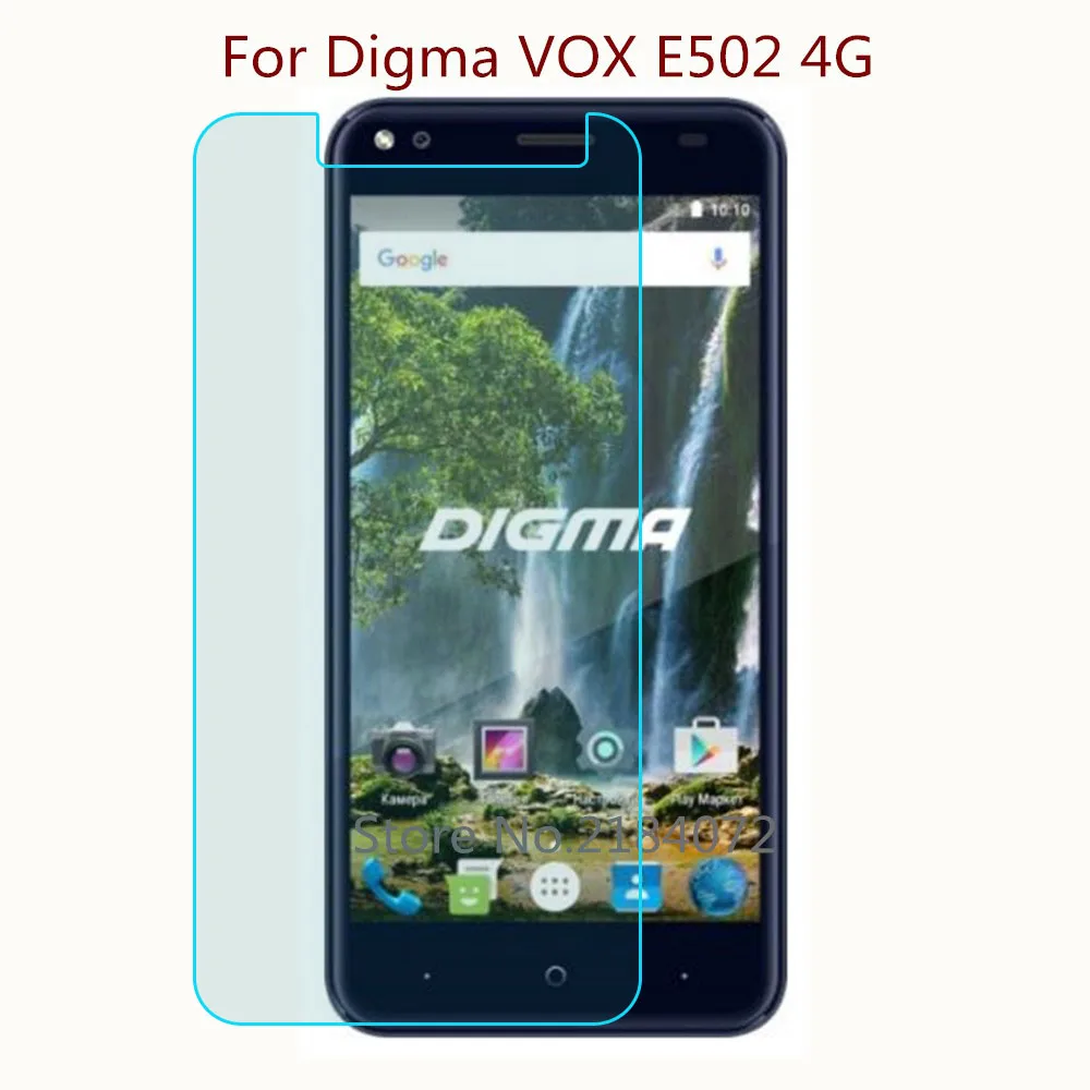 Защитное стекло 9H 2.5D для телефона Digma VOX E502 4G закаленное смартфона Передняя пленка