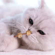 6 лотов мольный мотив палочки круглые колеса деревянные Silvervine кошачья мята Кот Жевательная палочка игрушки для котят зуб палочка для чистки