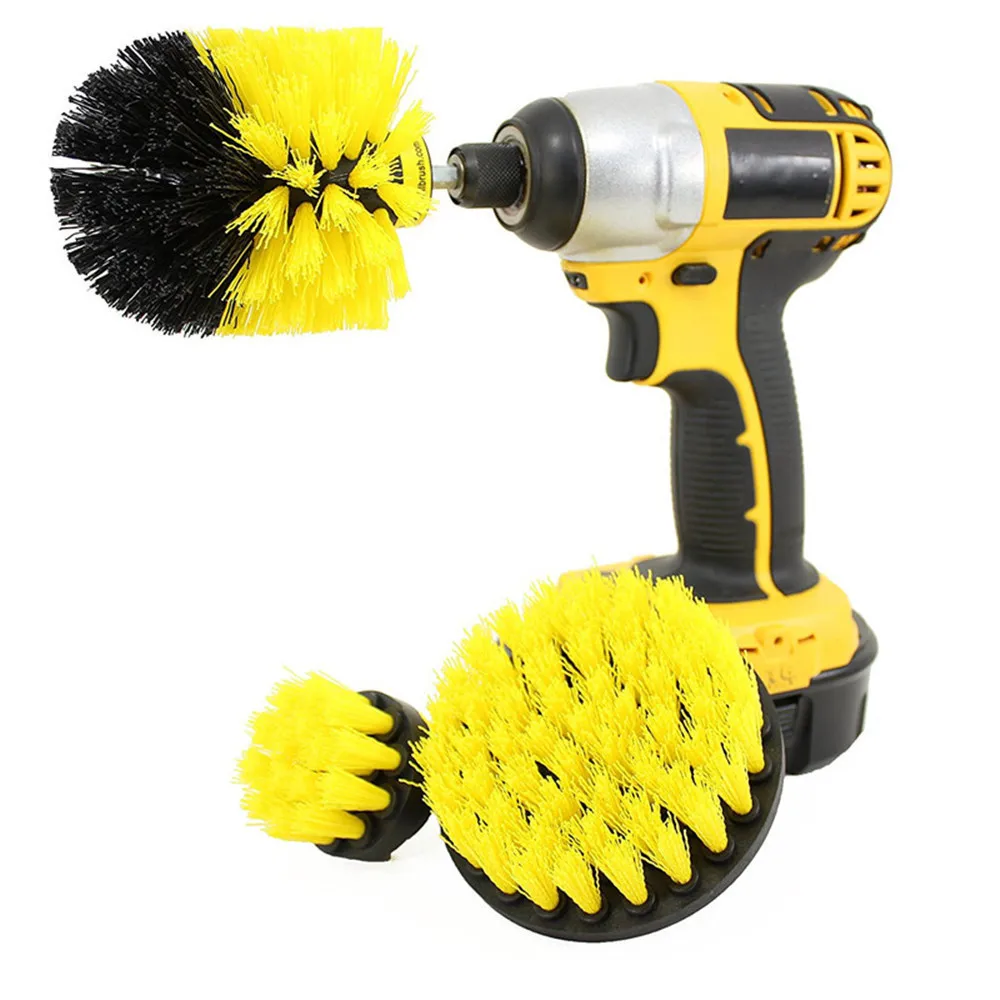 

3 pcs Power Scrubber Brush Drill Brush Clean for Bathroom Surfaces Tub Shower Tile Grout Cordless Power Scrub Drill Cleaning Kit