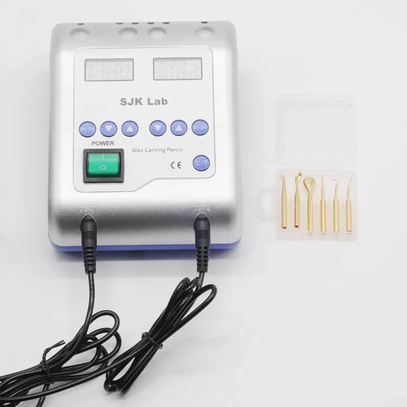Dental Lab Electric Waxer Carving Knife Machine 2*pen & 6*wax Tip/pot