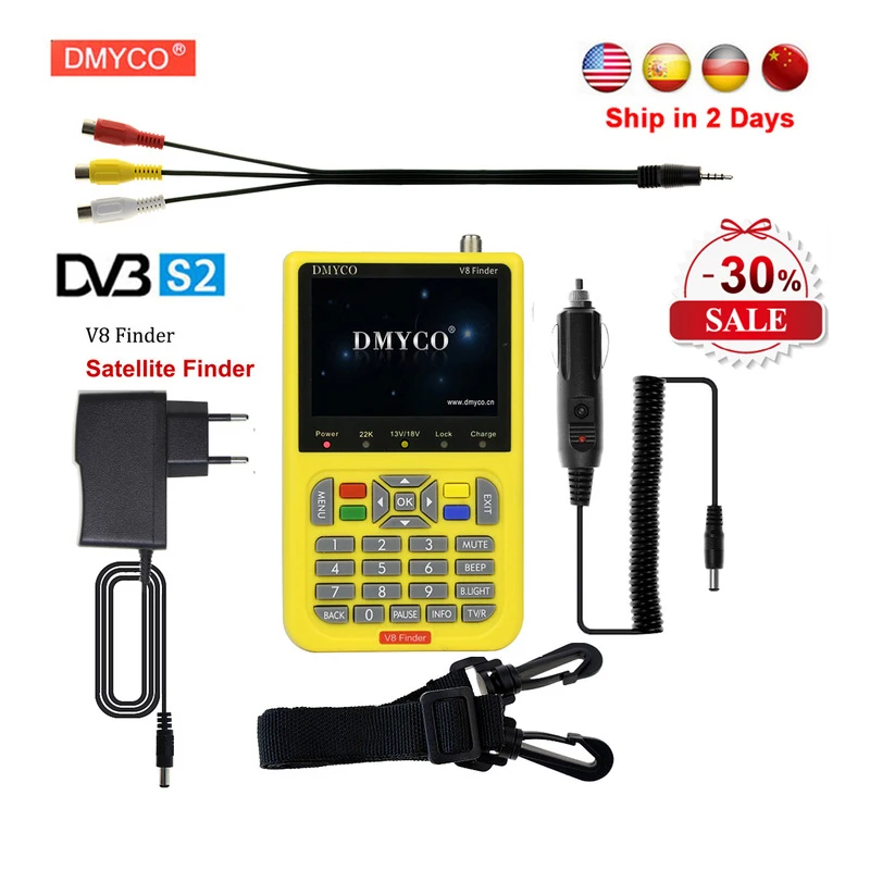 

[Genuine] V8 Finder HD DVB-S2 High Definition Satellite Finder MPEG-2 MPEG-4 satellite Finder meter V8 HD satfinder satellite V8