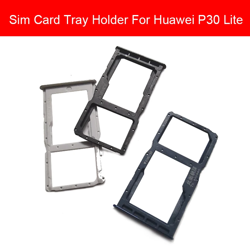 Адаптер со слотом для SIM-карты Huawei P30 Lite / Nova 4E Micro SD Reader держатель карт запасные