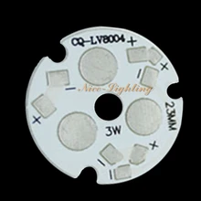 Отличное качество 3 Вт светодиодный алюминиевый опорный лист 23 мм Диаметр анодированный PCB высокая мощность светодиодный теплоотвод панель