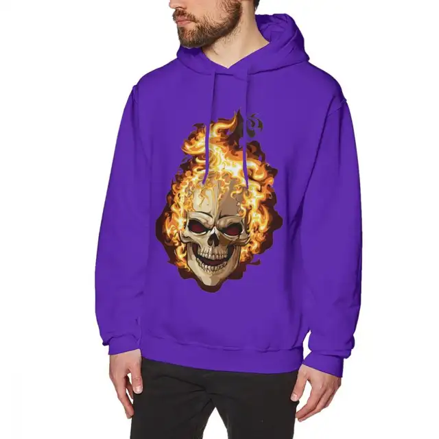 ghost rider hoodie purple