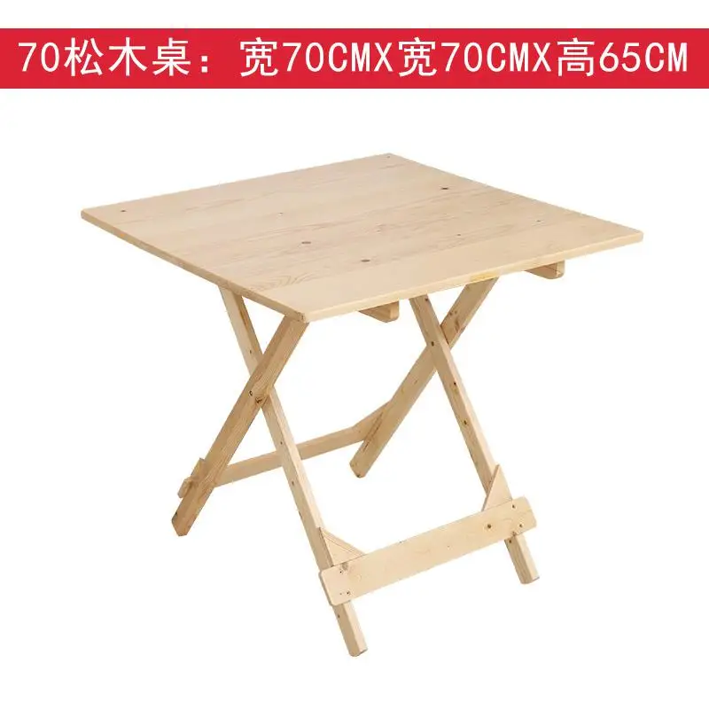 0%Solid Wood Folding Table Home Eating Small Table Small Apartment Two People Four People Kitchen Portable Stall Table - Цвет: style8