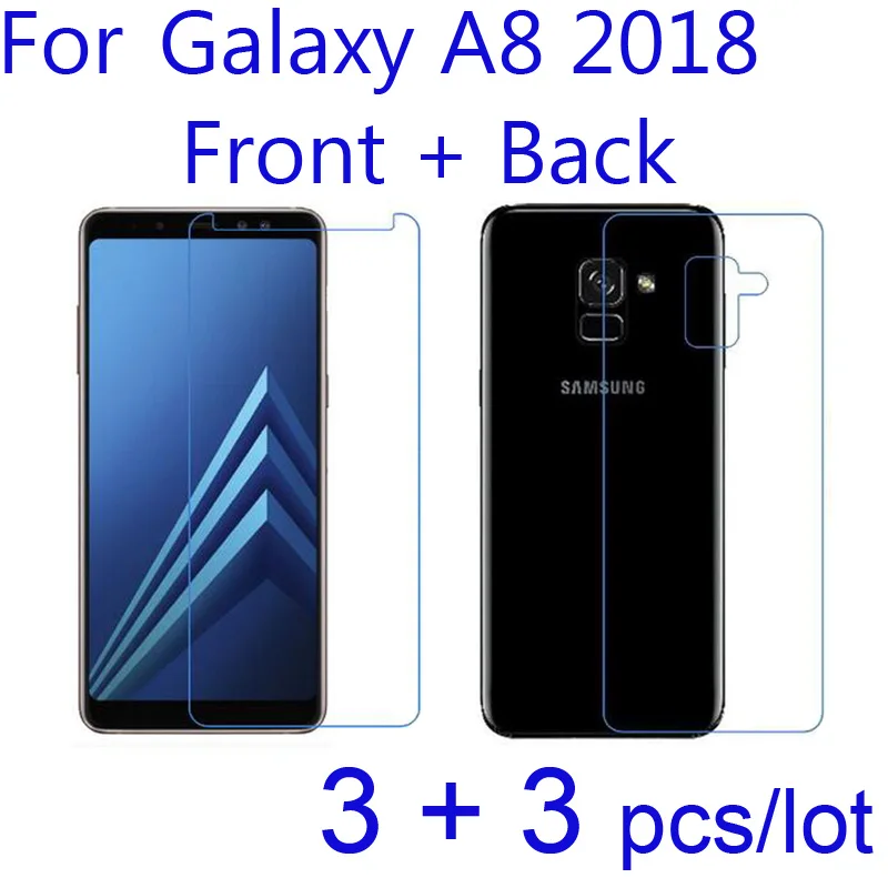 

6pcs Soft Screen Protectors Clear/Matte/Nano Anti-Explosion Protective Film For Samsung Galaxy A8 2018/A8 Plus 2018 Front + Back