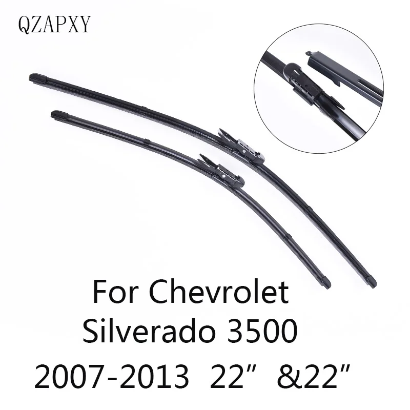 QZAPXY Car Wiper Blades for Chevrolet Silverado 3500 22"&22"2007 2008