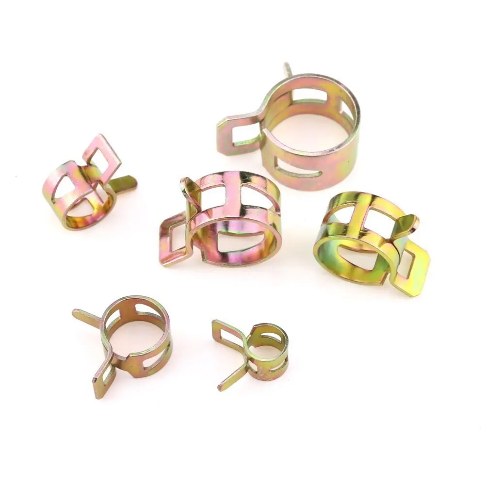 

72 pcs Spring Band Type Action Fuel / Silicone Vacuum Hose Pipe Clamp Low Pressure Air Clip Clamp (10 x 7mm 10mm 11mm 14mm 16m