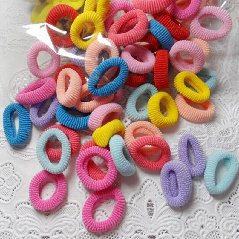 

90pcs/pack Girls Hair bands for Children Elastic Hair Ties baby Rope Ponytail Holders Scrunchie Kid Hair accessories