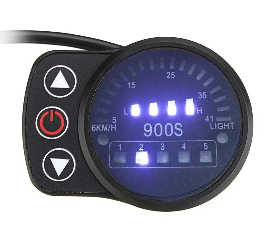 Ebike 24 В/36 В/48 В KT LED 900S светодиодный дисплей интеллектуальный измерительный прибор