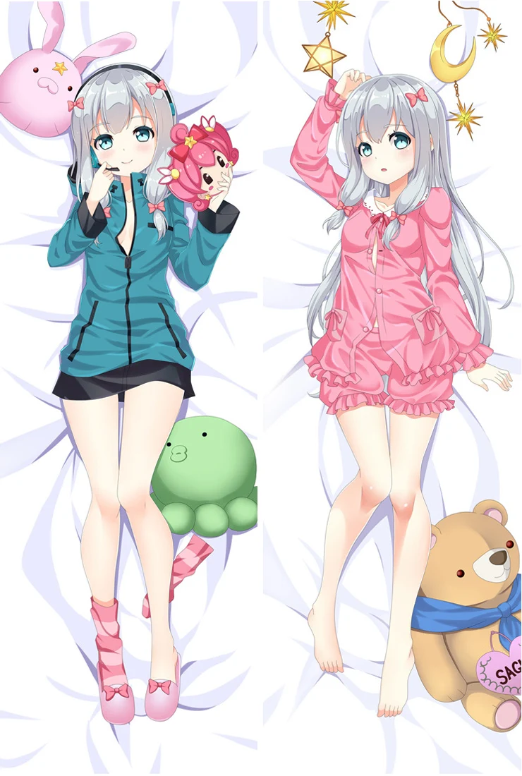 Обновление августа аниме "eromanga-Sensei" Sagiri Izumi& Muramasa Senju otaku Dakimakura наволочка для подушки обнимающая наволочка - Цвет: 77036