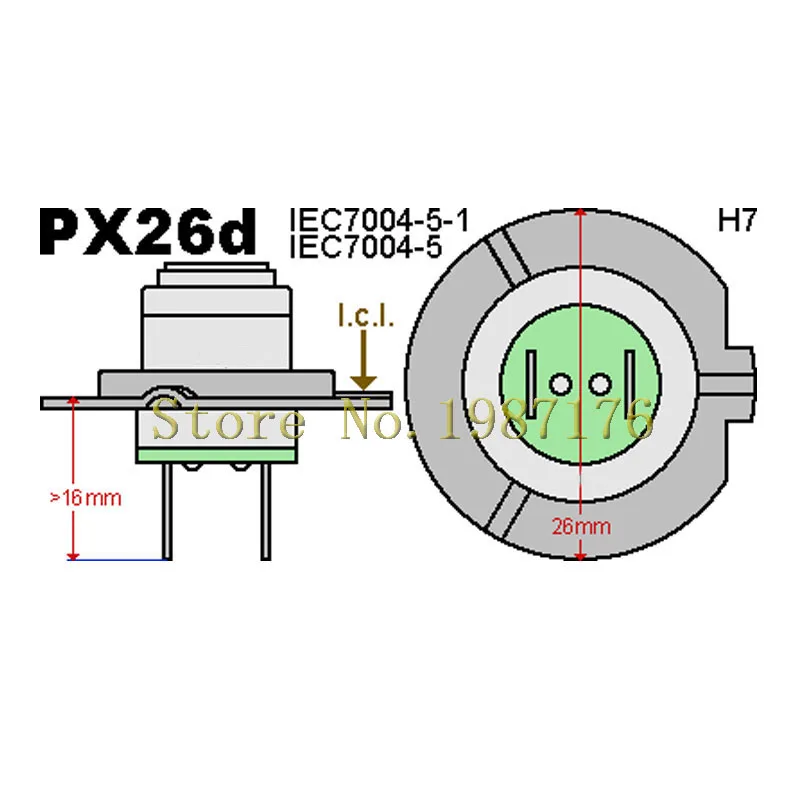 2 X H7 PX26D холодный белый 550 люменов 7020 11 SMD Мотоцикл Авто фара Лампа мотоцикл