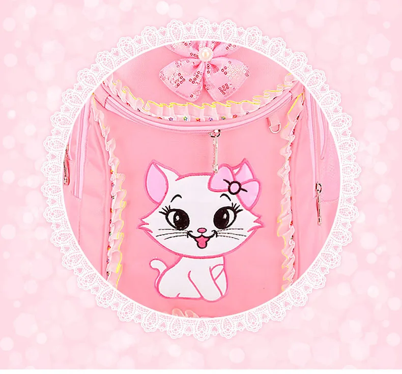 Школьная сумка с рисунком кота для девочек, рюкзак с рисунком из мультфильма, водонепроницаемая нейлоновая детская сумка, детская школьная сумка, рюкзак Mochila Infantil