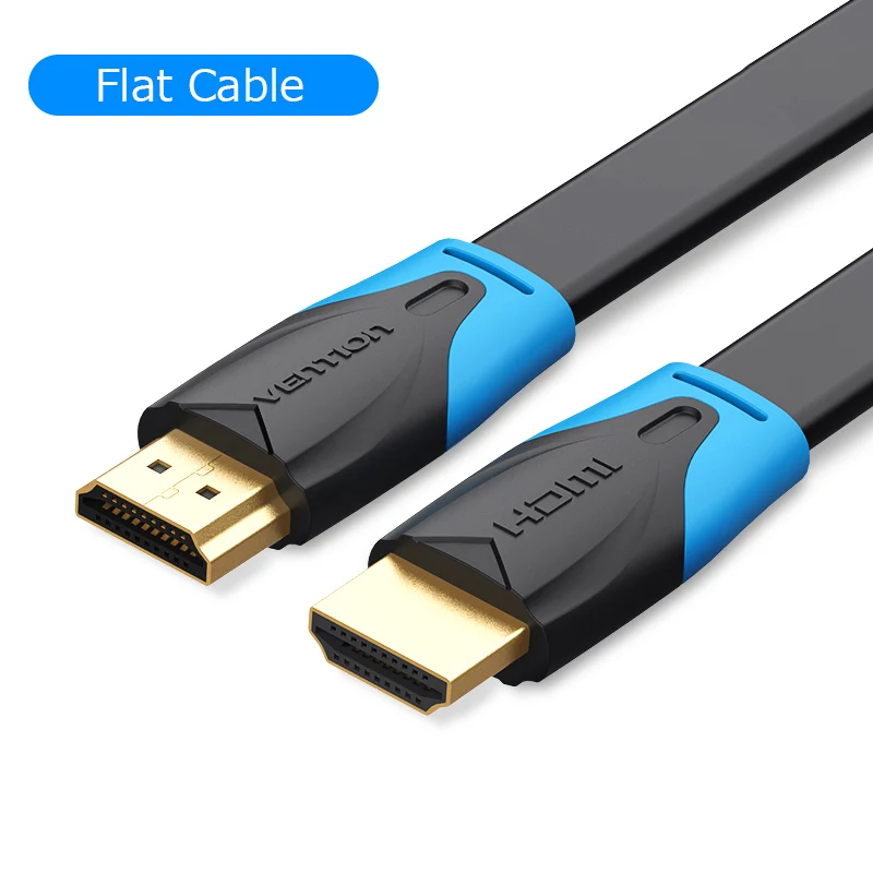 Кабель Vention HDMI 2,0 3D 2160P кабель HDMI 1,5 м 2 м 5 м 3 м 10 м 15 м с Ethernet HDMI адаптер для HDTV ЖК-проектора HDMI 4K кабель - Цвет: Black VAA-B02