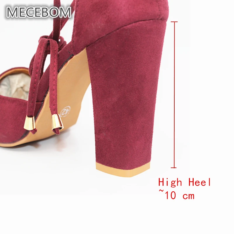 Women Pumps Sexy High Heels Shoes ladies Lace Up Point Toe Party Wedding Pump Black Woman shoes 35-43 chaussures femme 2253W
