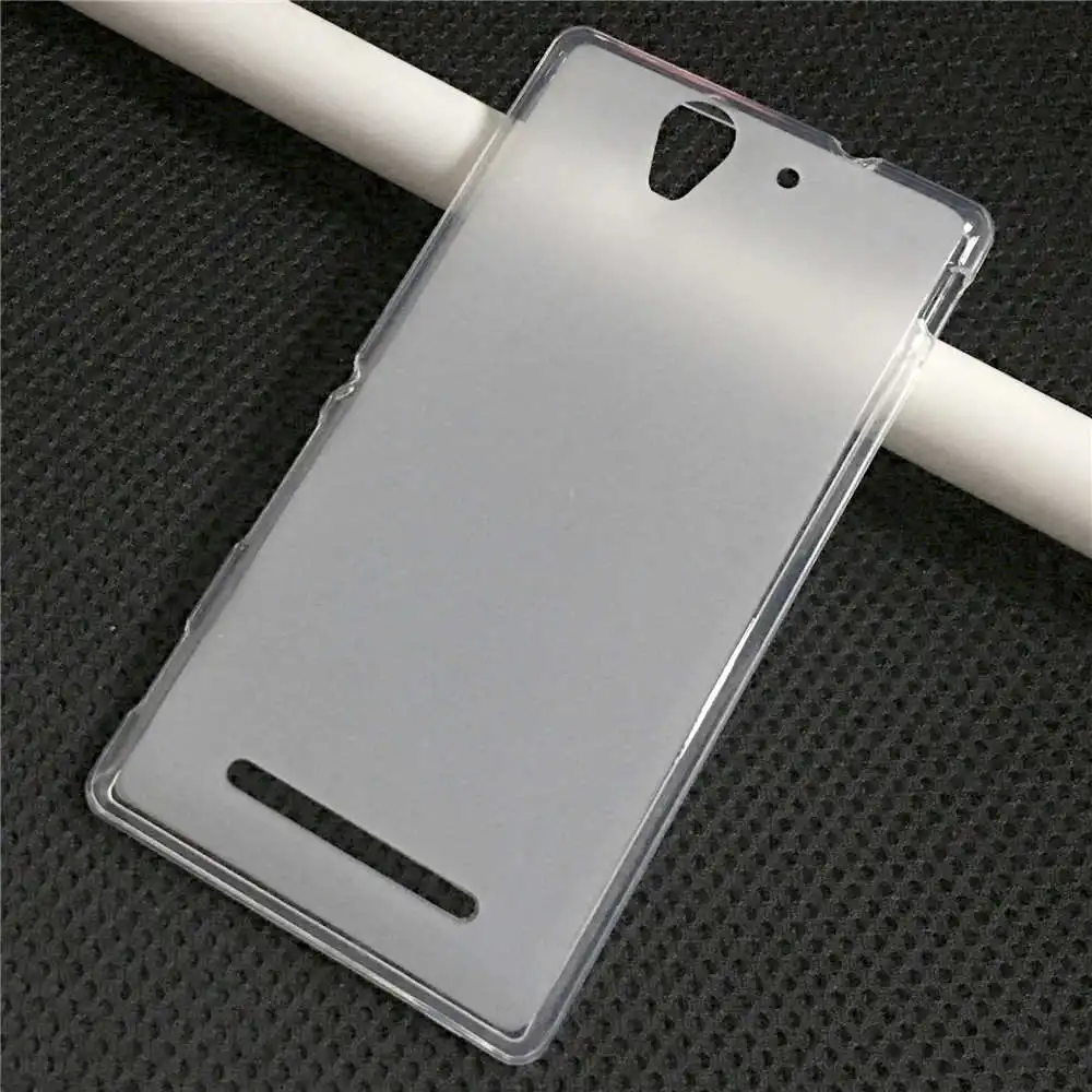 Transparent case ТПУ мягкий чехол для флип sony Xperia C3 чехол для телефона D2533/C3 Dual D2502 coque fundas чехол с изображением животных для sony c3 - Цвет: Transparent case