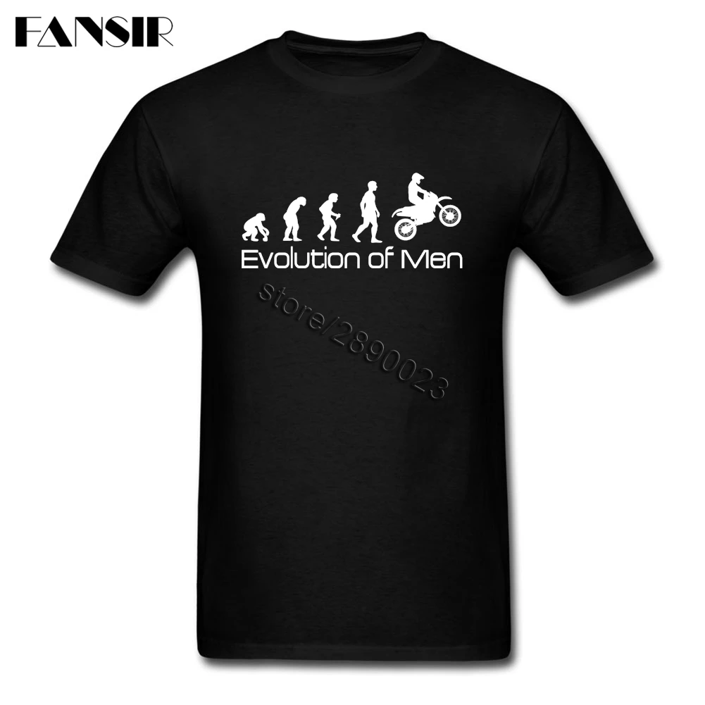 Latest Men's T Shirt Motorbike Motorcycle Evolution Short Sleeved 100% Cotton Crew Neck For Man | Мужская одежда