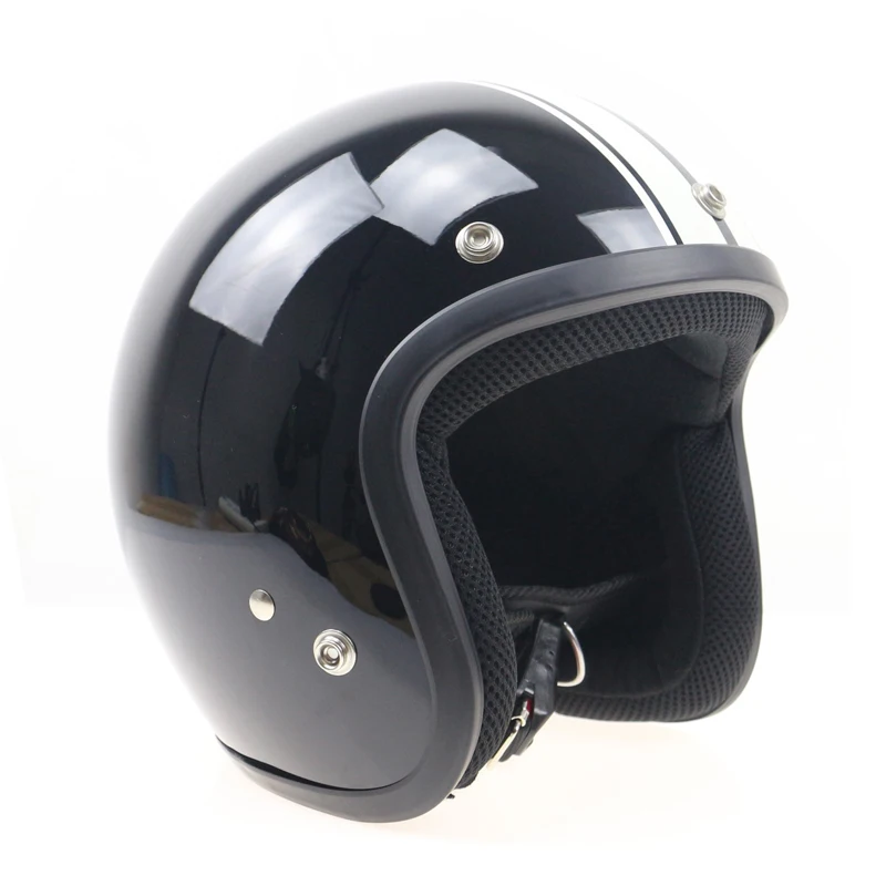 Тканевая маска для глаз с белыми полосками Ретро мотоциклетный шлем стиль