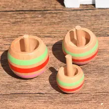 Лидер продаж 3 шт./компл. Деревянные красочные Прядильный механизм детские деревянные детские вечерние игрушка