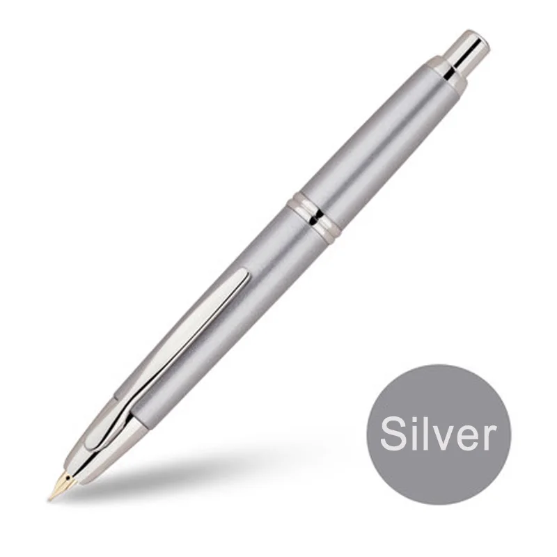 Пилот ручка Ограниченная серия 18 K золотая ручка офисная пишущая деловая Мужская Подарочная FC-1500R F острый M наконечник - Цвет: Silver