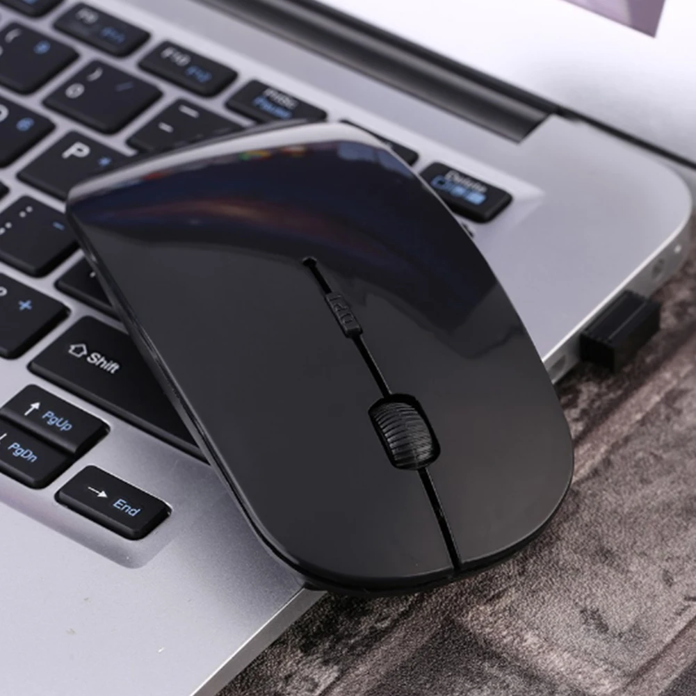 USB оптическая беспроводная мышь 2 4G приемник очень тонкая мышь|Мыши| |