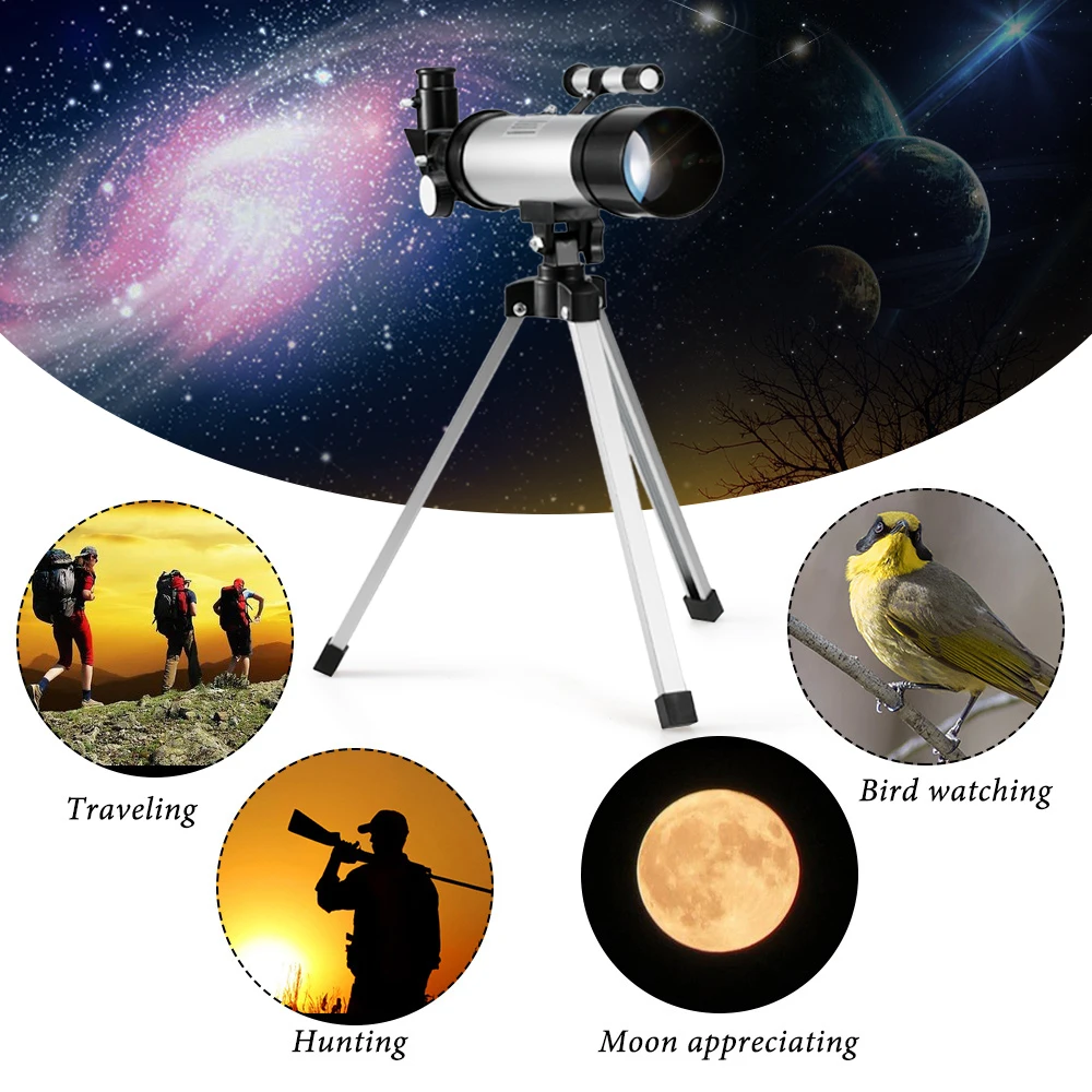 Наружный HD 90X зум телескоп 360x50 мм рефракционный космический астрономический телескоп Монокуляр для путешествий Зрительная труба со штативом