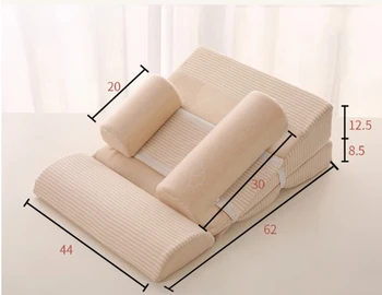 

Lunch break Baby anti-overflow pillow Anti-spit milk pillow feeding slope pad Fixed safe sleep cotton Removable Adjustable multi