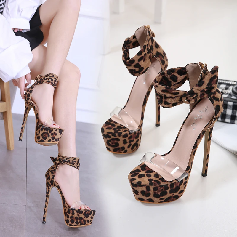 

2019 Women Sandals Sexy High Heels Summer Platform Wedge Heels Peep Toe Women Party Shoes Fashion Comfortable Transparent Sandal