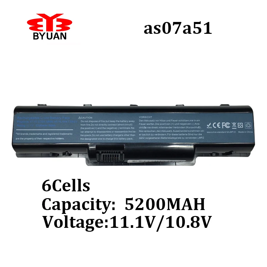 6 cellen notebook laptop batterij voor acer aspire 5740 4740g 5740g ...