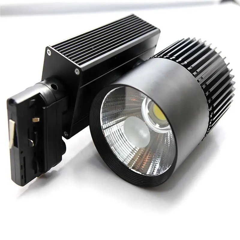 

4 Wires 3 Phase LED Track Light 35W COB Modern wall light For Railway Rail Industrial Kitchen Clothes Shoes Stores Shops Lampada