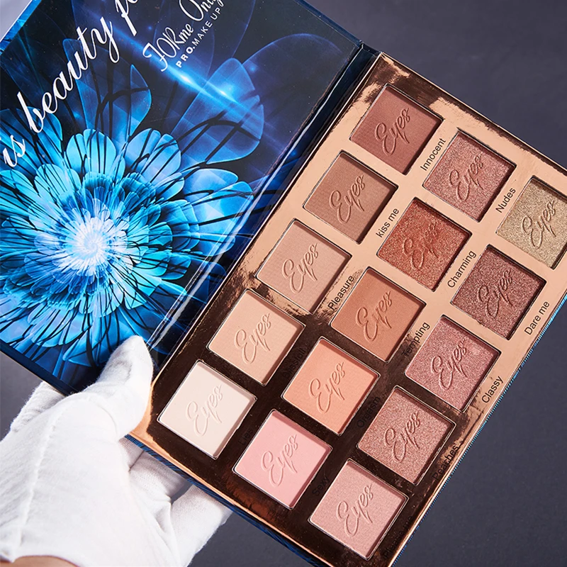 

Charming 15 Colors Eyeshadow Pallete Earth Tone Nude Shimmer Matte Eye Shadow Long-Lasting Waterproof Makeup Palette
