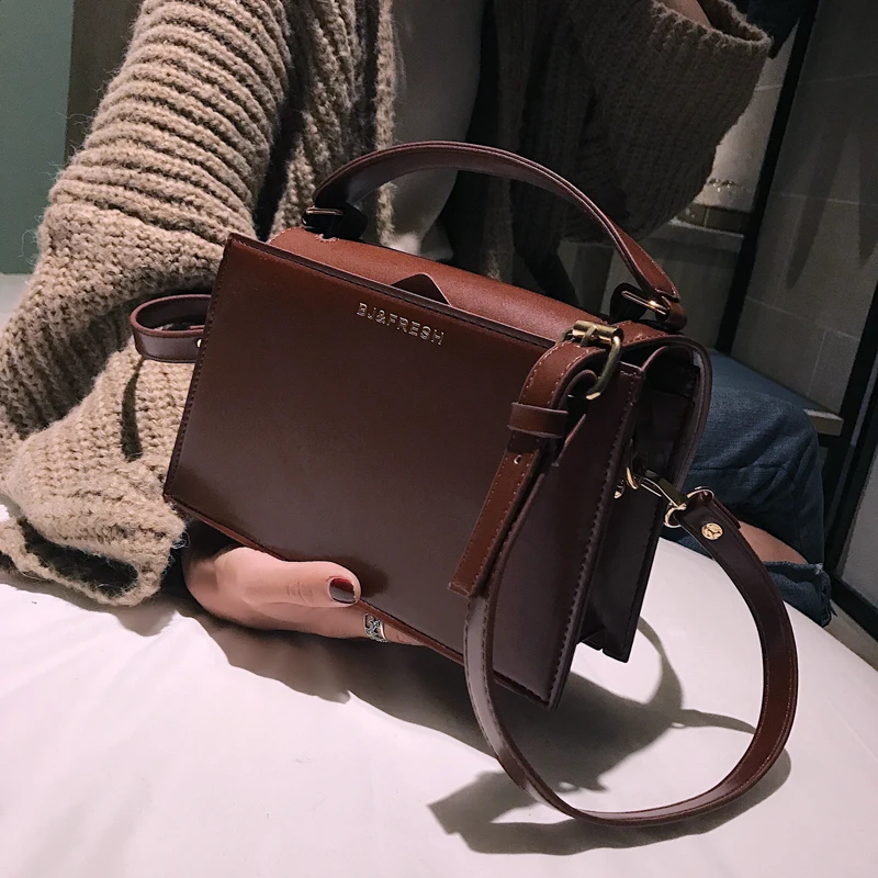 

Bags for women handbag designer New simple bills shoulder small square bag Korean version of the wild ulzzang Messenger bag