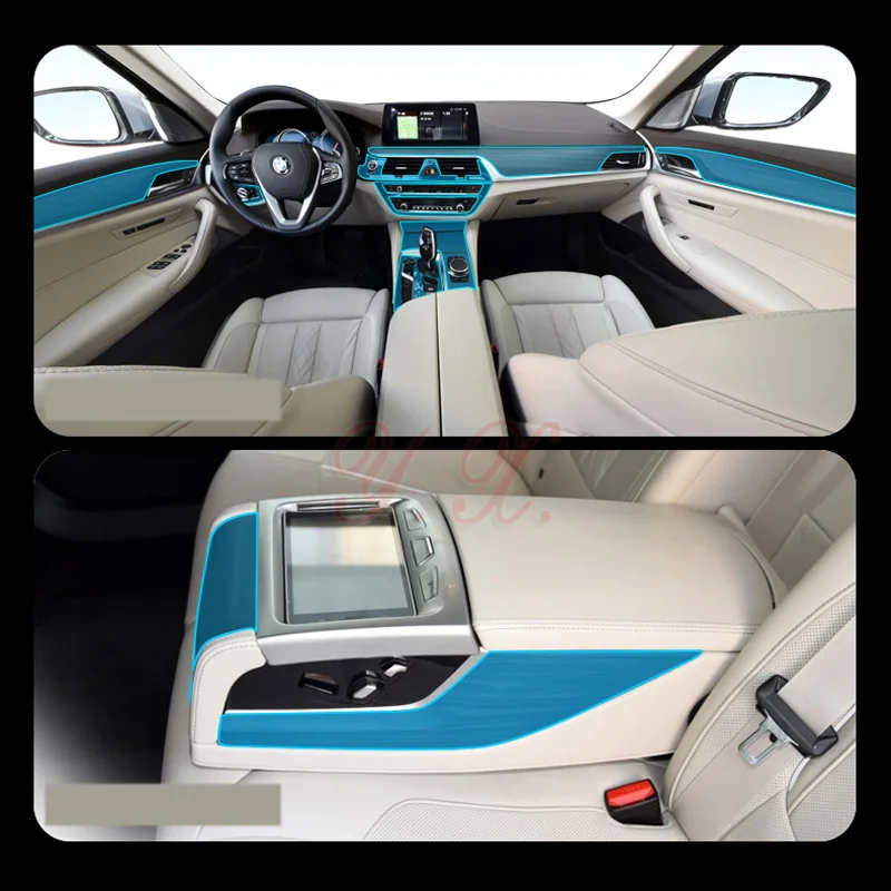 Автомобильный Стикеры для BMW прозрачная защитная пленка tpu Стикеры s Для BMW G30 Новые 5 шт/упаковка, серия 528Li 530li 540 аксессуары для интерьера