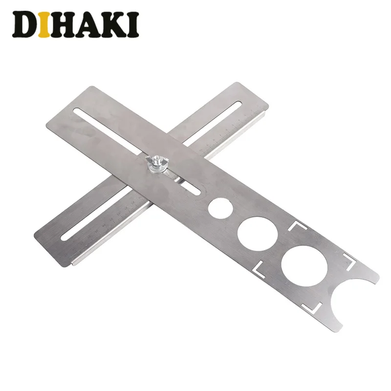 

Multi-Functional Tile hole Locator Puncher Tapper Universal Wall Marking Machine Adjustable Hole Punching Tool Position Ruler