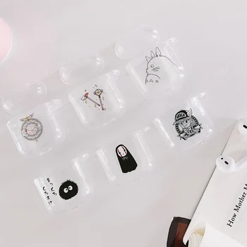 

For Airpods 1:1 Case TPU Silicone Transparent Cover For Airpods2 Dust Guard Cases Protective Bluetooth Wireless Charge Cute Bag