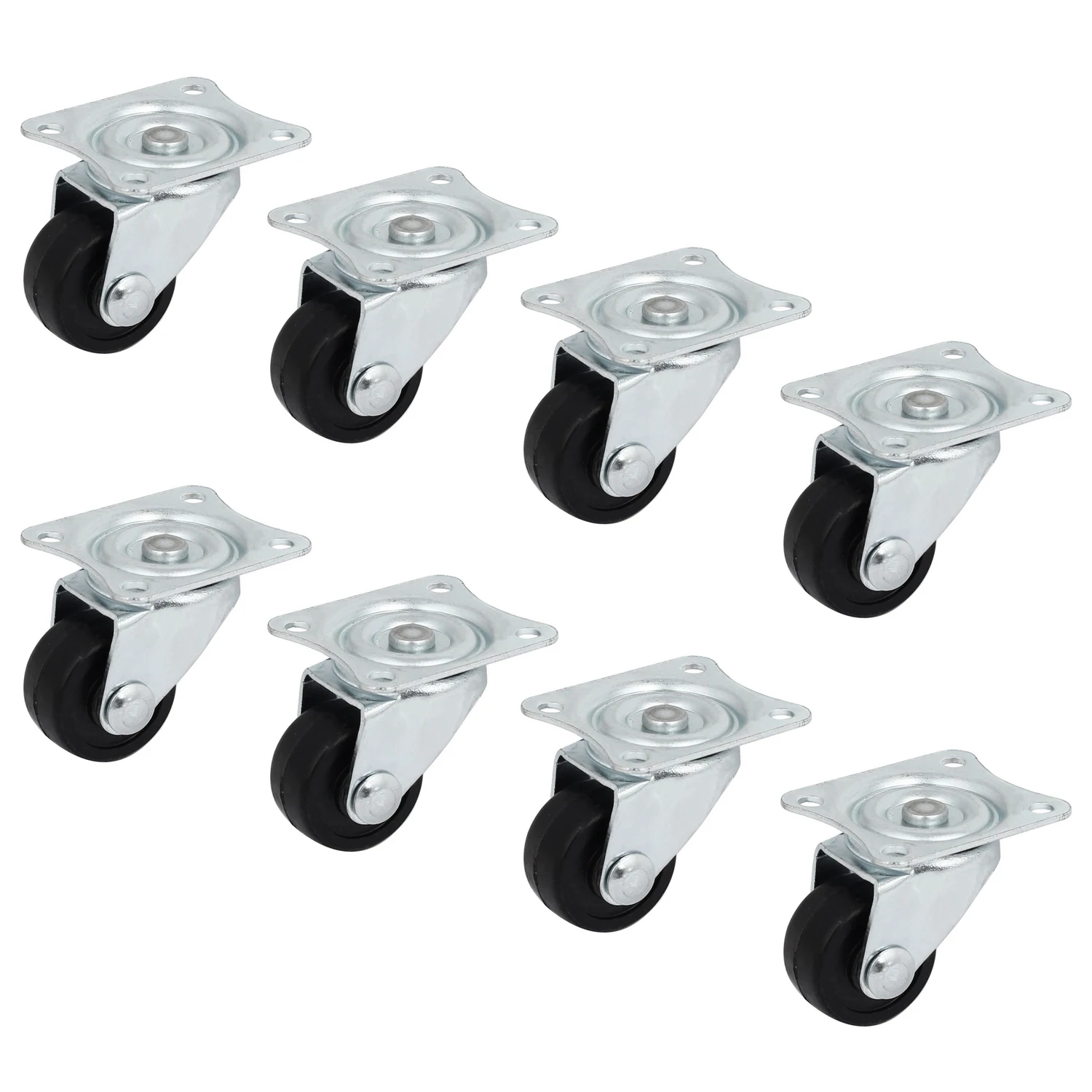

Single Dia Wheel 360 Degree Rotatable Top Plate Swivel Caster 8pcs