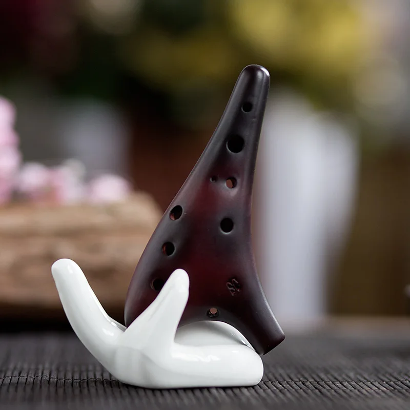 

Ocarina bore wholesale 12 high C 12 SC smoked burn ocarina Can match color box