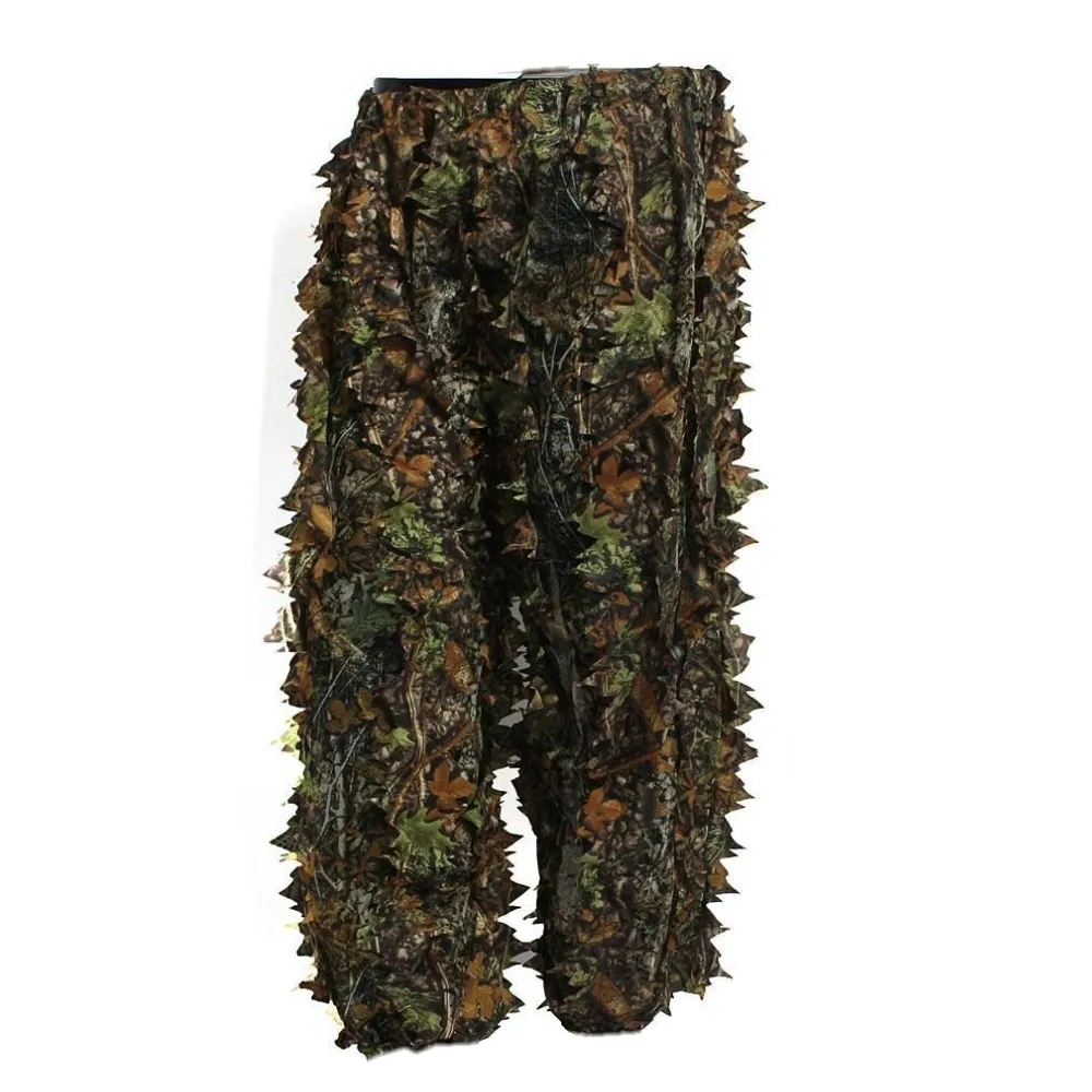Details about   Outdoor Camo Ghillie Suit 3D Leafy Camouflage Clothing Jungle Woodland Hunting 