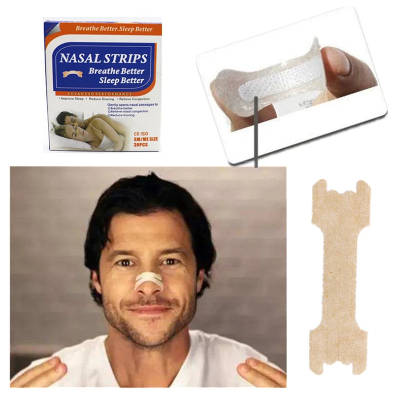 

1800pcs=60boxes/lot(66x19mm) 2017newest non-woven fabric skin color snore free breath better nasal strips