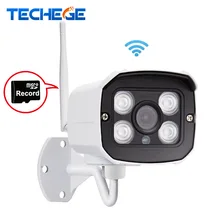 2.0MP Wi-Fi Проводные Ip-камеры Безопасности Водонепроницаемый IP66 nignt видения В/Открытый беспроводная камера Motion Detection With SD Card слот