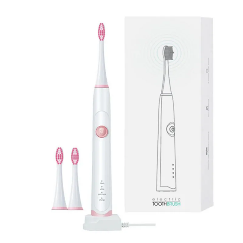 

Whitening Sound Wave Tooth Waterproof Sonic Solid White Electric Toothbrush Adult Rechargeable Ultrasonic Vibrat Toothbrush D9