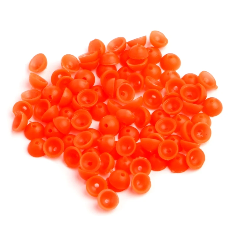 

100Pcs/Pack Fishing Space Beans Half Round Float Stopper Ball Tackle Lure Accessories