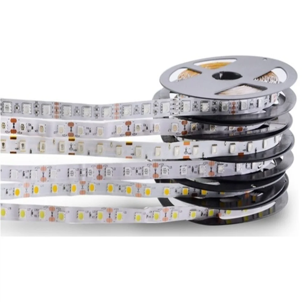 

LED Strip 5050 DC 24V RGB WarmWhite 24 v 5 meter waterproof flexible Light stripe 60LED/MLed Tape Luces lamp Ribbon tv backlight