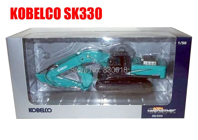 Новая модель 1:50 KOBELCO Diecast гидравлический экскаватор SK330 Строительная