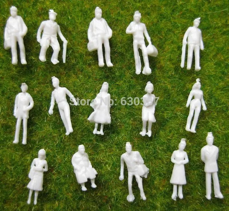P150B Model Trains 1150 Scale WHITE Figures Nin Model Building Kits