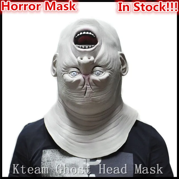 

Free Shipping Halloween Party Cosplay Scary Halloween Devil Masks Creepy Upside-down Ghost Adult Latex Mask Horror Movie Cosplay