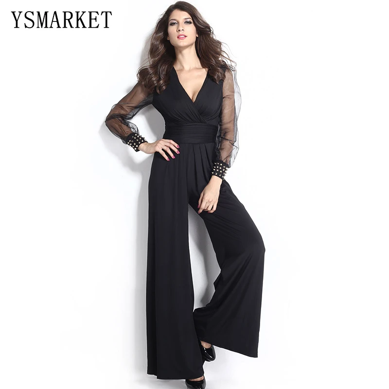 Jumpsuit with chiffon sleeves Clearance